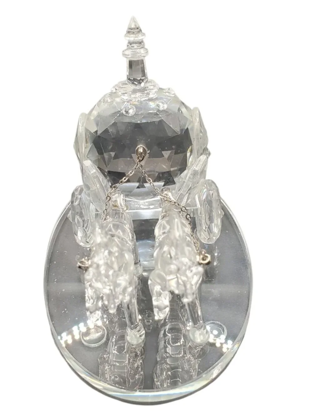 Shannon by Godinger Crystal Cinderella Horse Carriage With Faceted Details